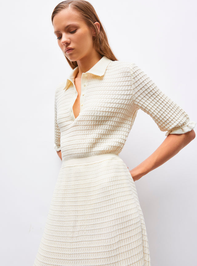 robe longue maille origami - Image principale