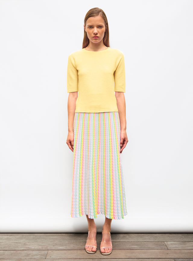 top maille manches coudes - Image principale