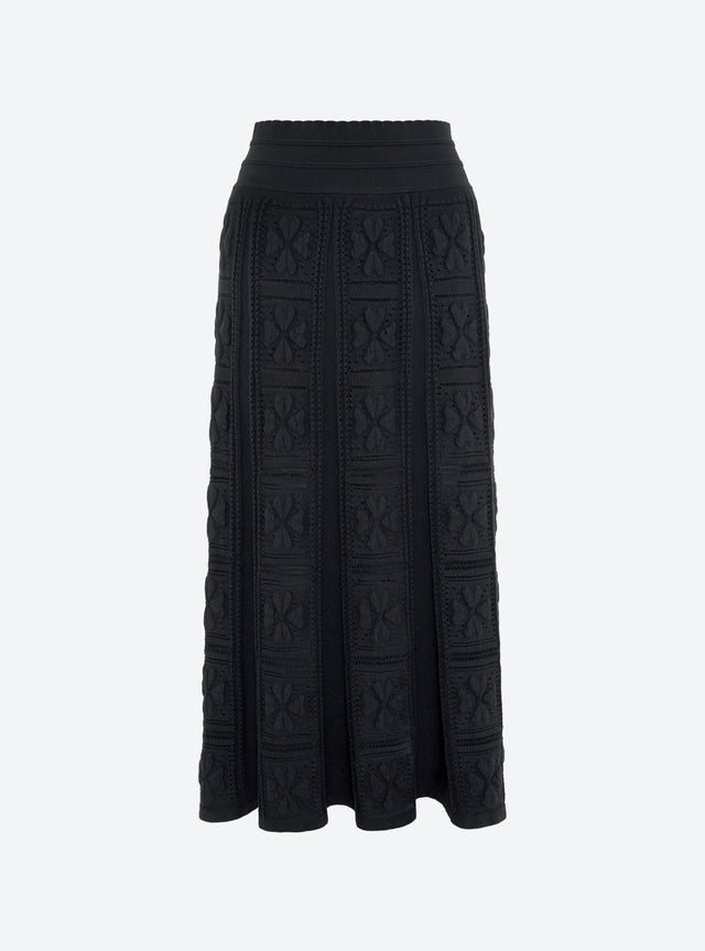 long skirt with clover motif - Image principale