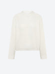 Wide top in pointelle knit