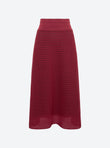 long pointelle knit skirt