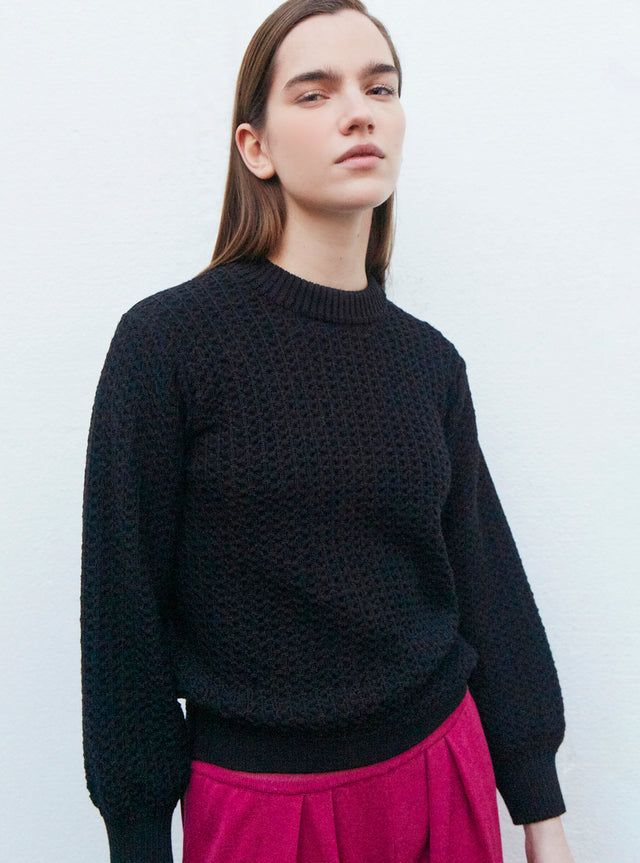 sweater en maille entrelacée - Image principale