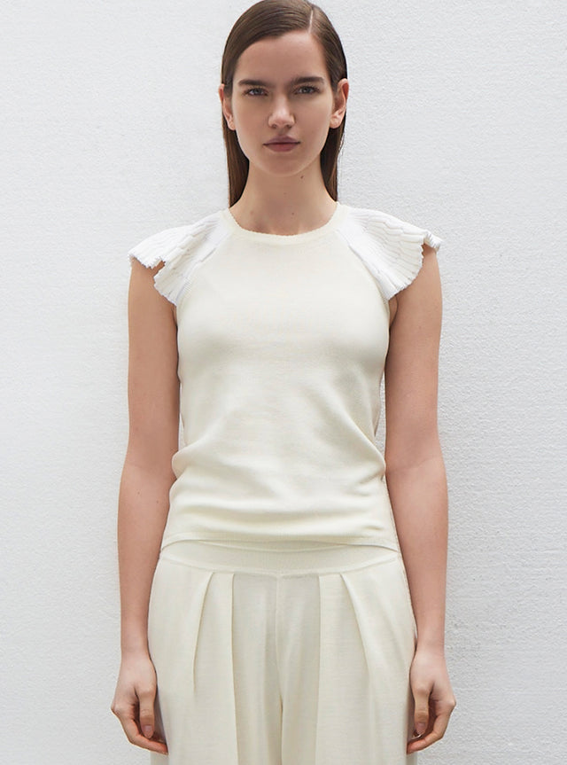 ruffled sleeve top - Image principale