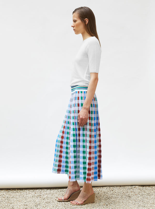 delicate skirt in a wavy knit - Image principale