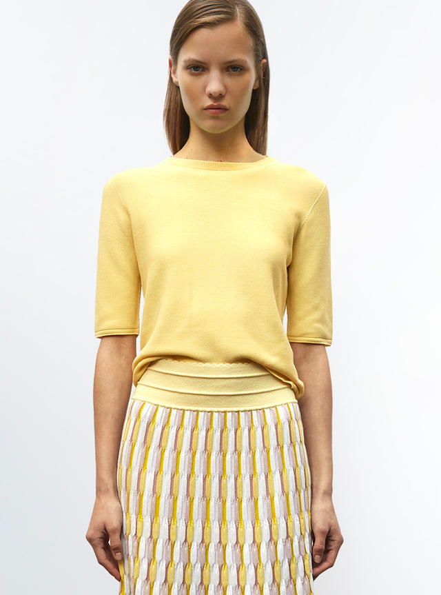 elbow-length sleeves top - Image principale