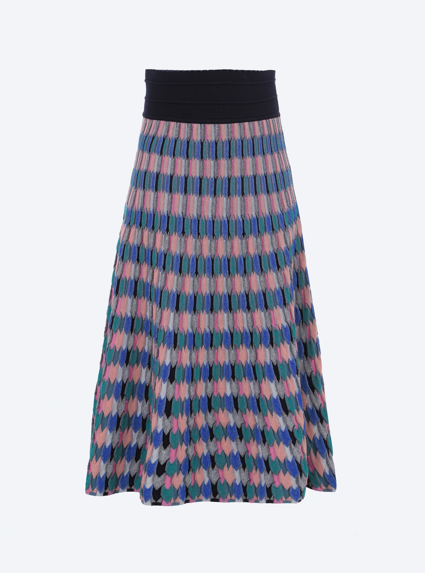 Jupe en maille zellige multicolore - Molli