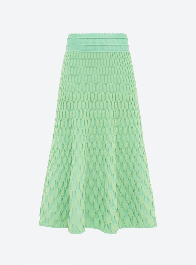jupe longue maille zellige unie - Image principale