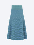 plain zellige knit skirt