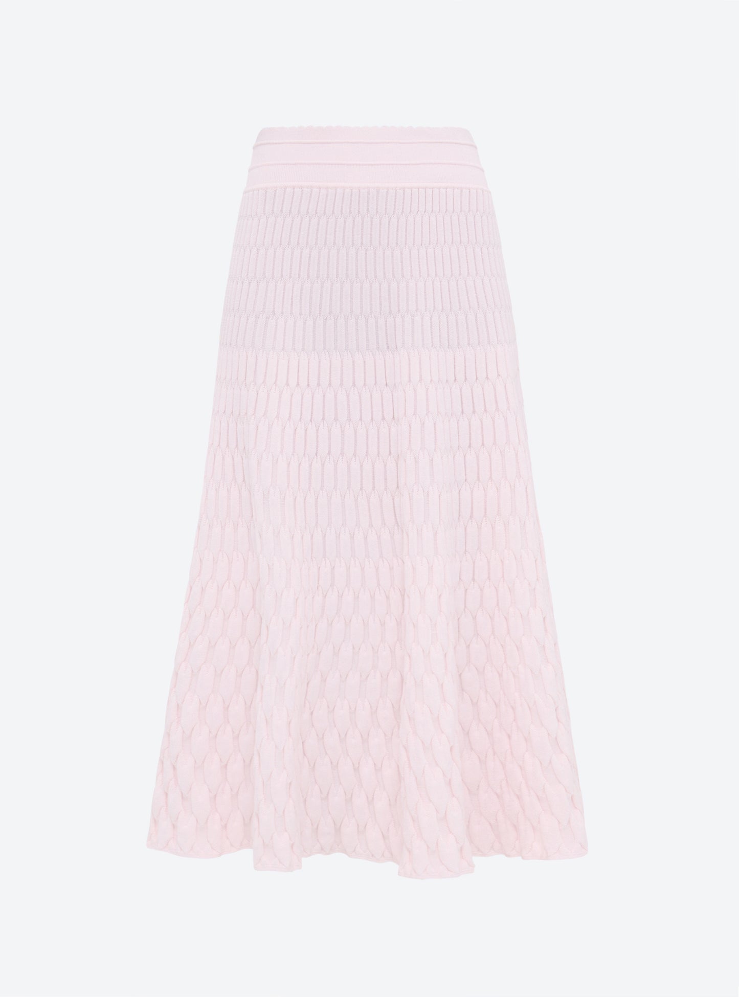 Jupe longue maille zellige unie Pétale - Molli