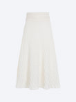 plain zellige knit skirt