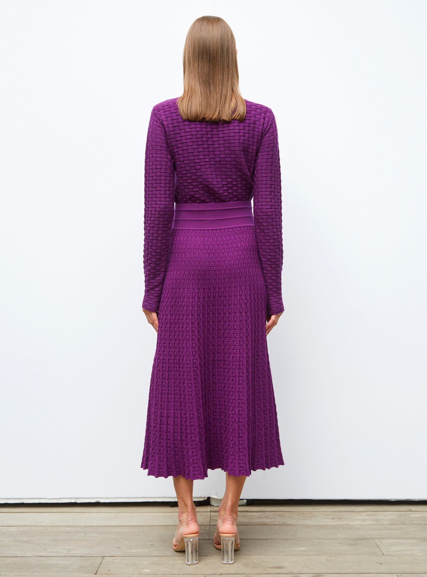 Top fin en maille cannage - Vêtement de luxe femme