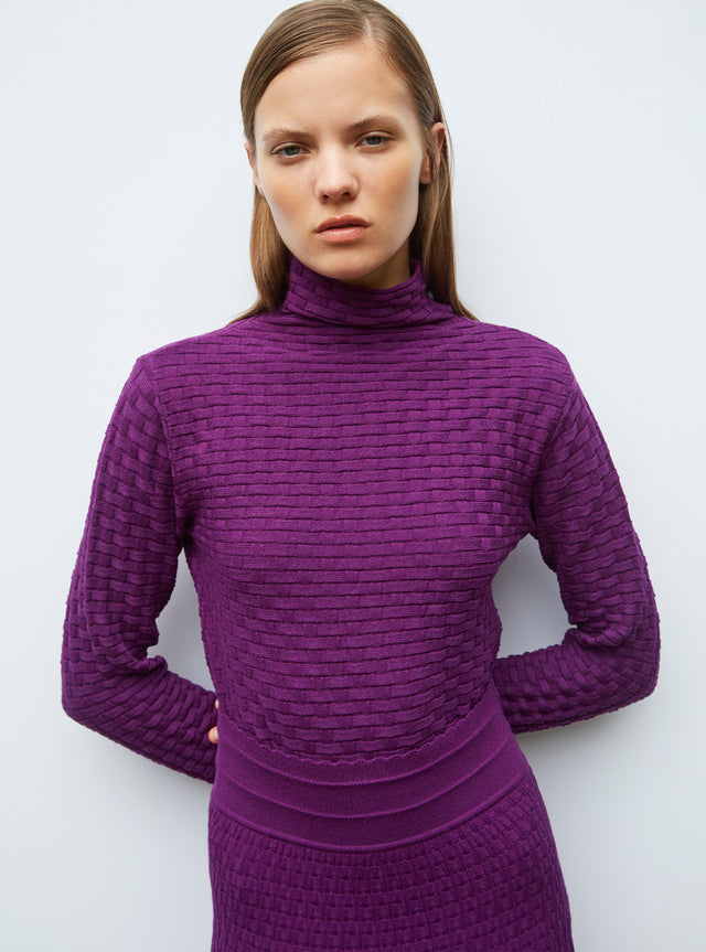 top fin en maille cannage - Image principale