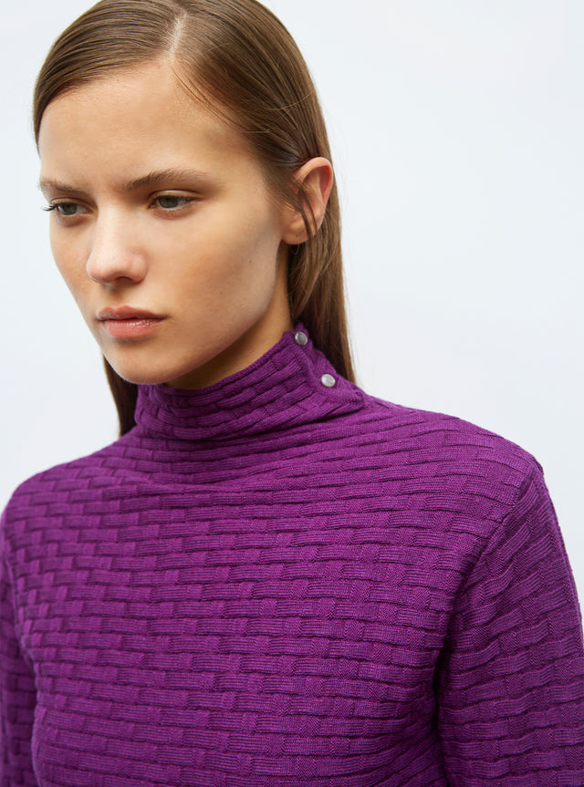 top fin en maille cannage - Image principale