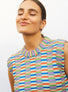 Top en maille zellige multicolore - Vêtement en maille de luxe Molli
