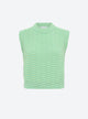 Plain zellige knit top