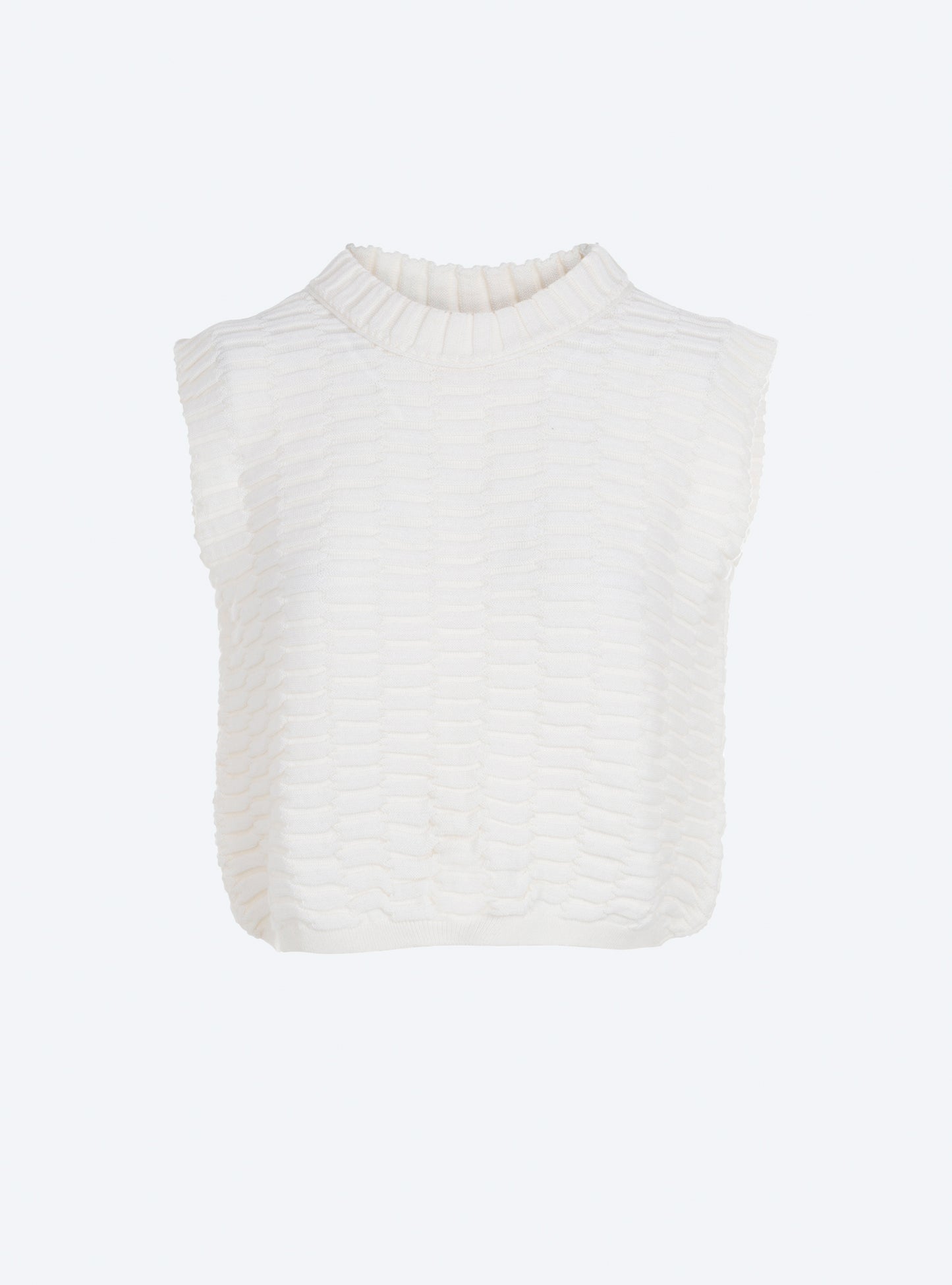 Top en maille zellige uni - Molli