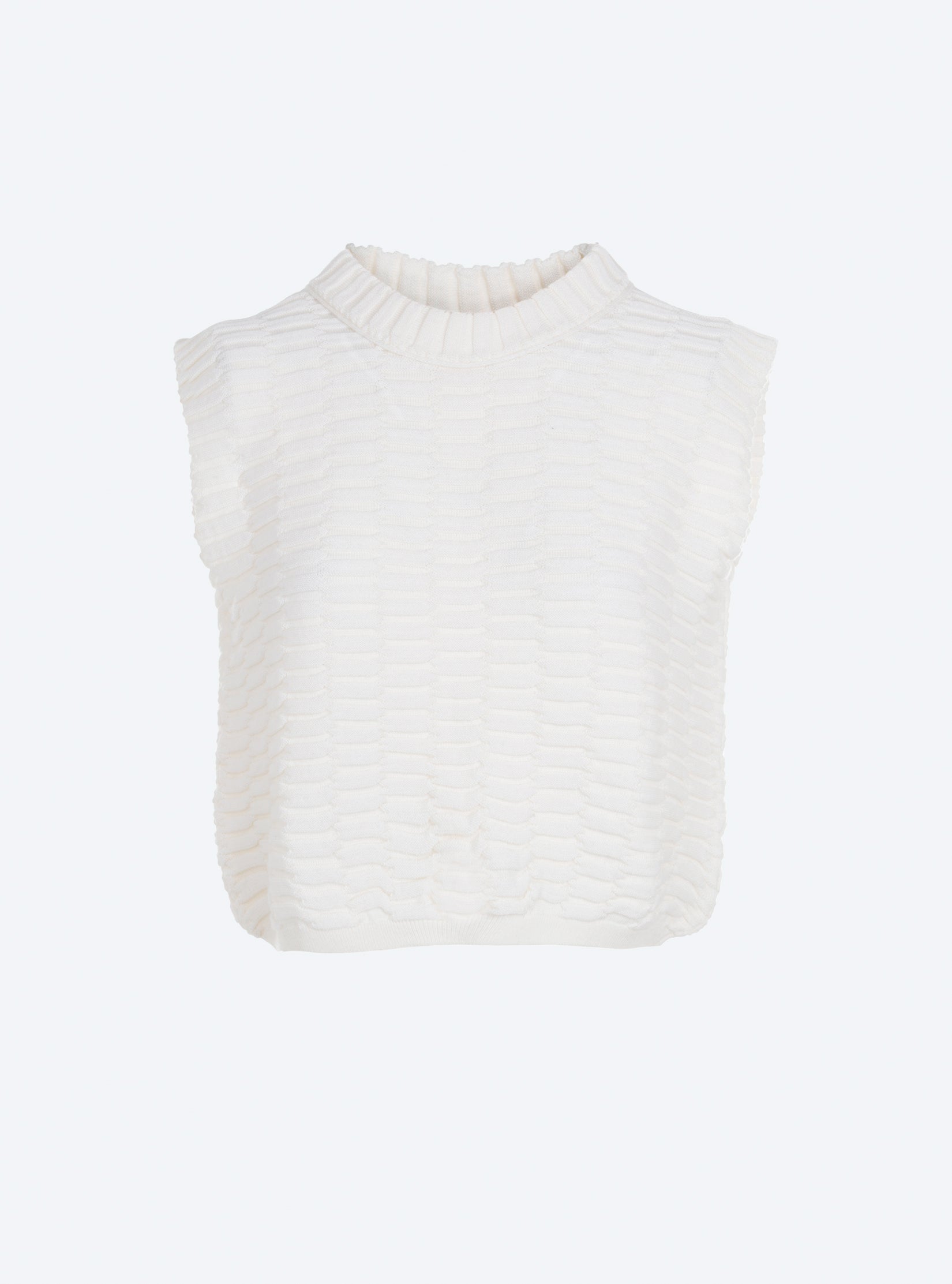 Top en maille zellige uni - Molli