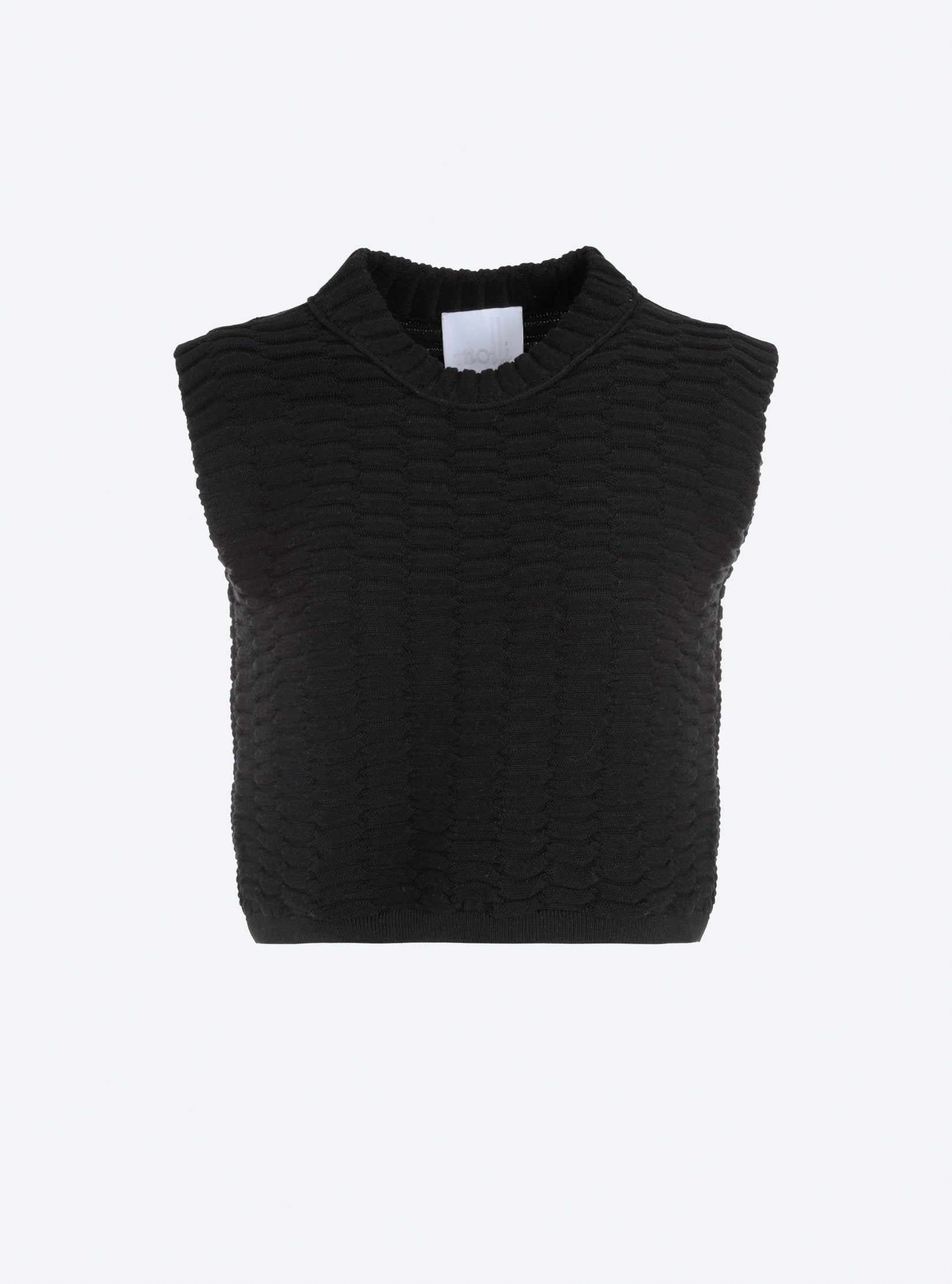 Top en maille zellige uni - Molli