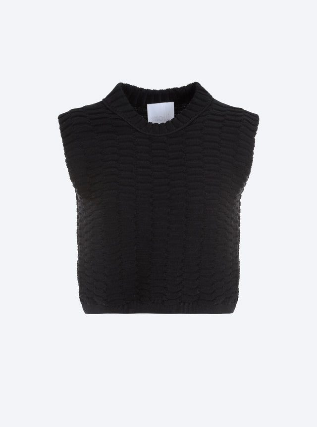 plain zellige knit top - Image principale