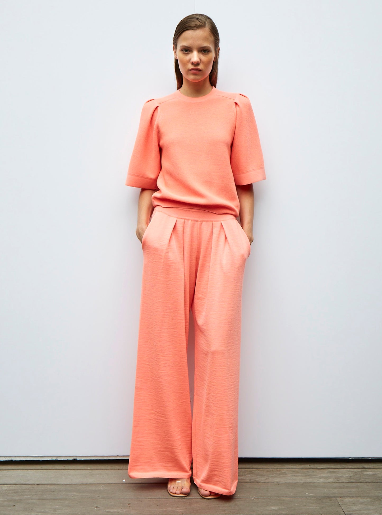 Pantalon fluide en maille - Vêtement en maille de luxe Molli