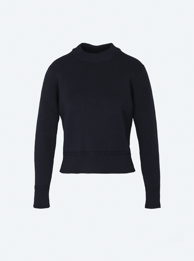Braided-trimmed knit sweater - Image principale