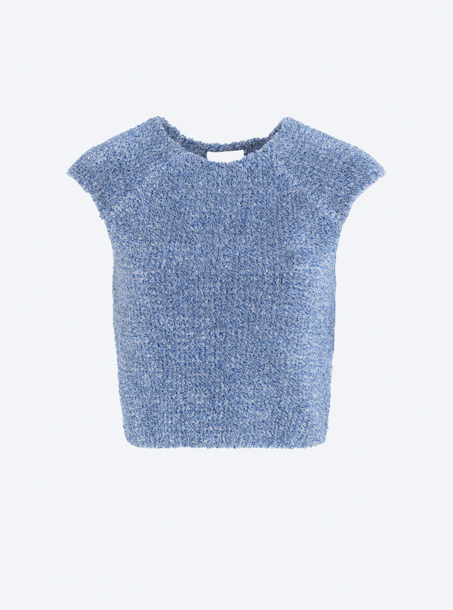top en maille fourrure de coton - Image principale