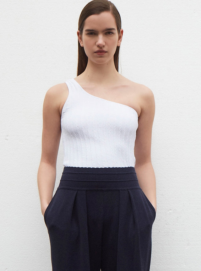 top asymétrique en maille ondulée - Image principale