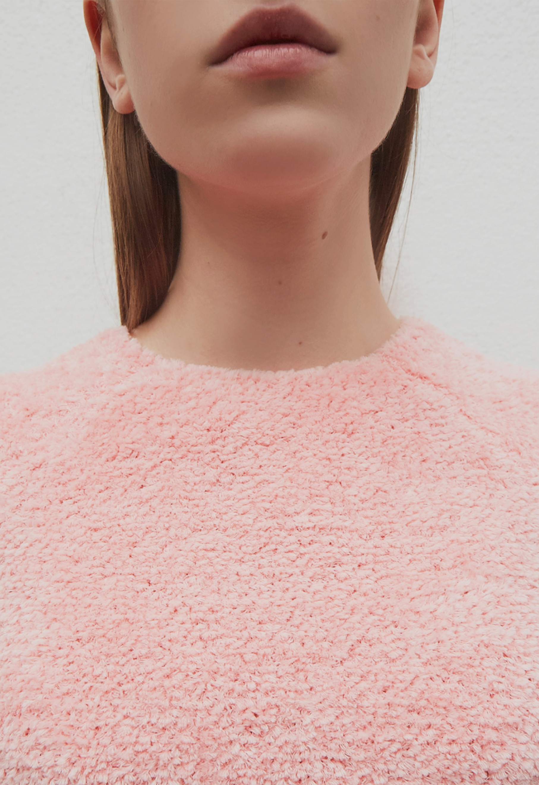 pull en maille de luxe rose pour femme