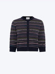 Cardigan motifs mini jacquard