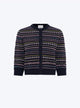 Cardigan motifs mini jacquard
