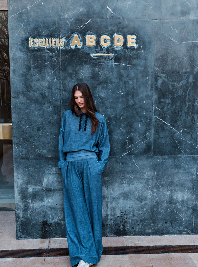 fluid knit pants - Image principale