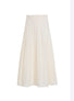 Jupe longue en maille guipure naturel - Molli