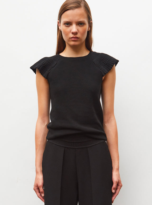 ruffled sleeve top - Image principale