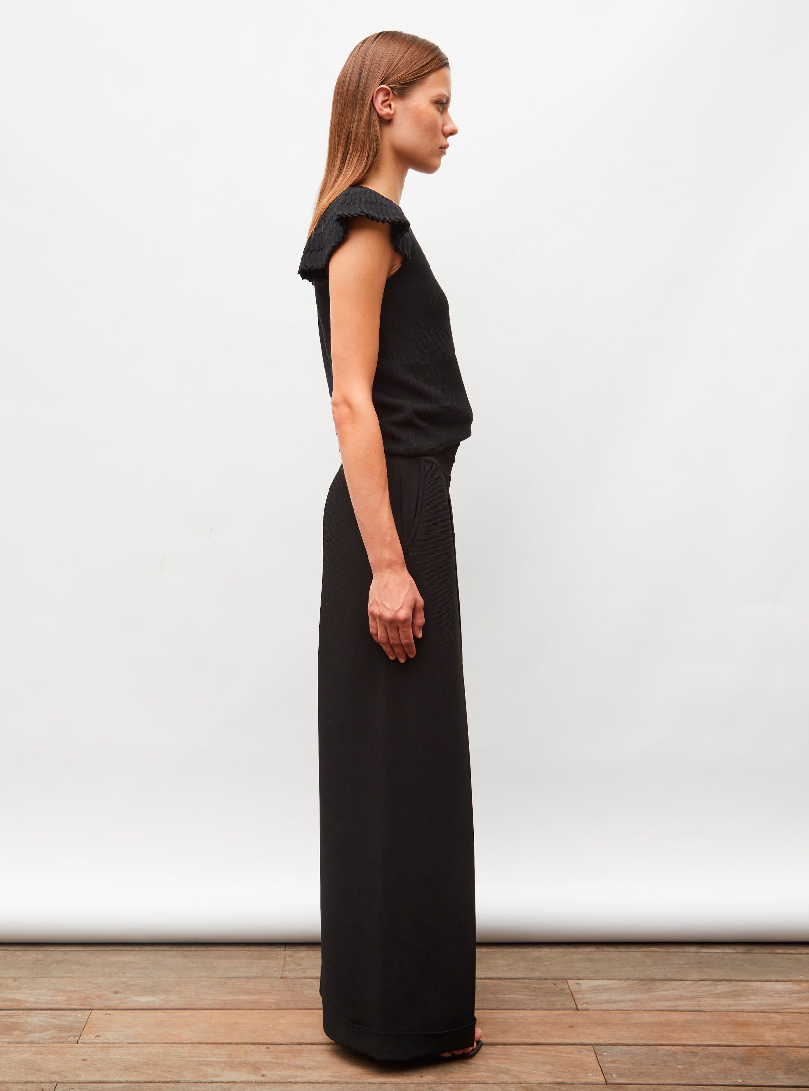 Top à manches volantées - Vêtement en maille de luxe Molli