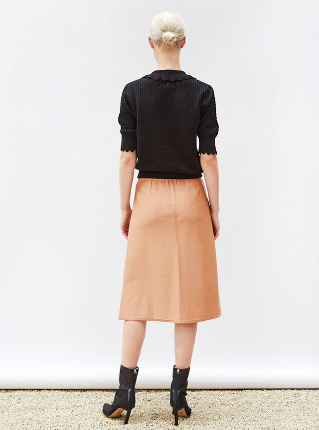 full knit straight skirt - Image principale