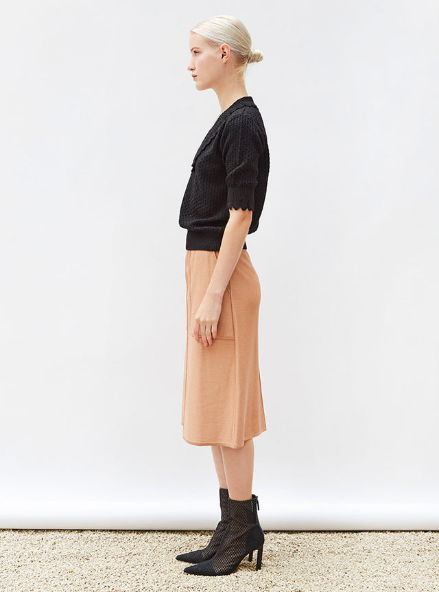 full knit straight skirt - Image principale