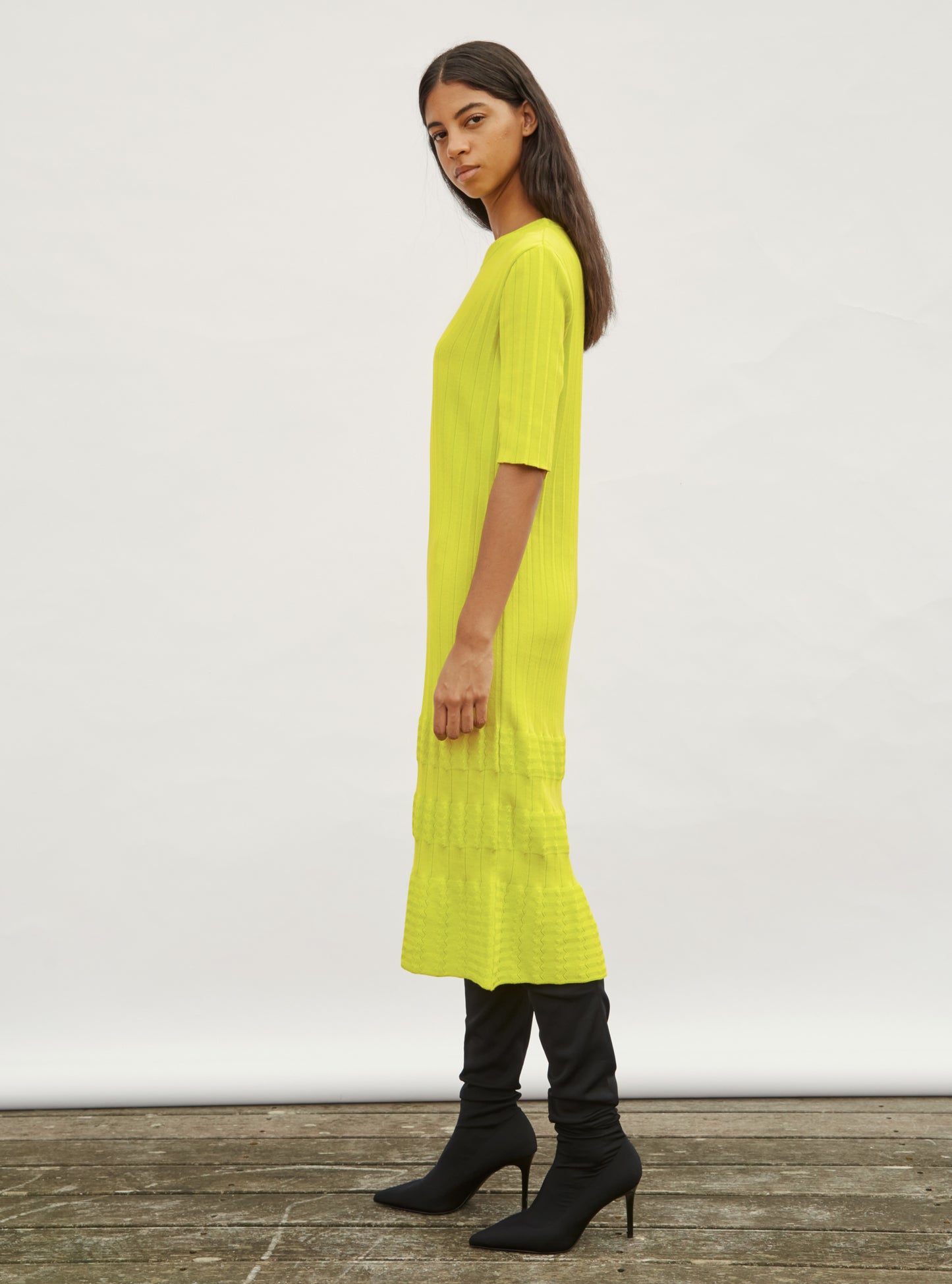 Robes de luxe femme - Robe en maille plissée soufflée