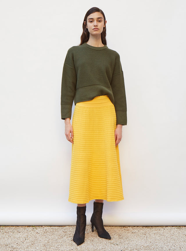 wavy knit skirt - Image principale