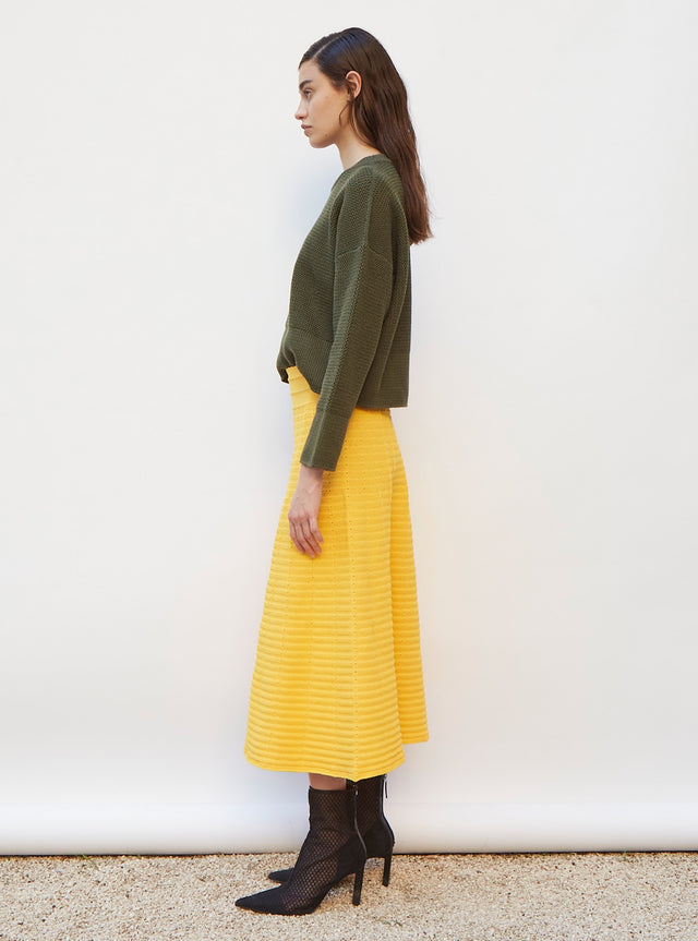 wavy knit skirt - Image principale