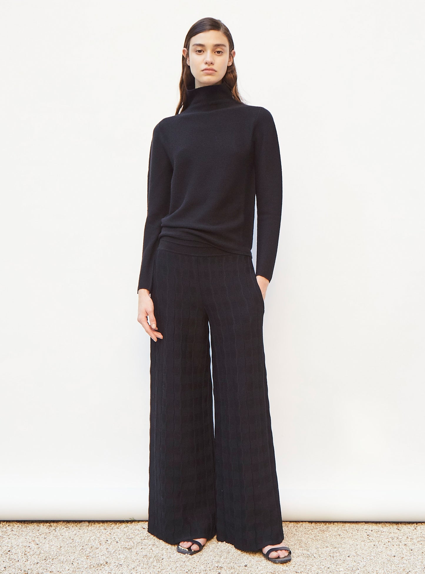 Top fin à col montant - Vêtement de luxe femme
