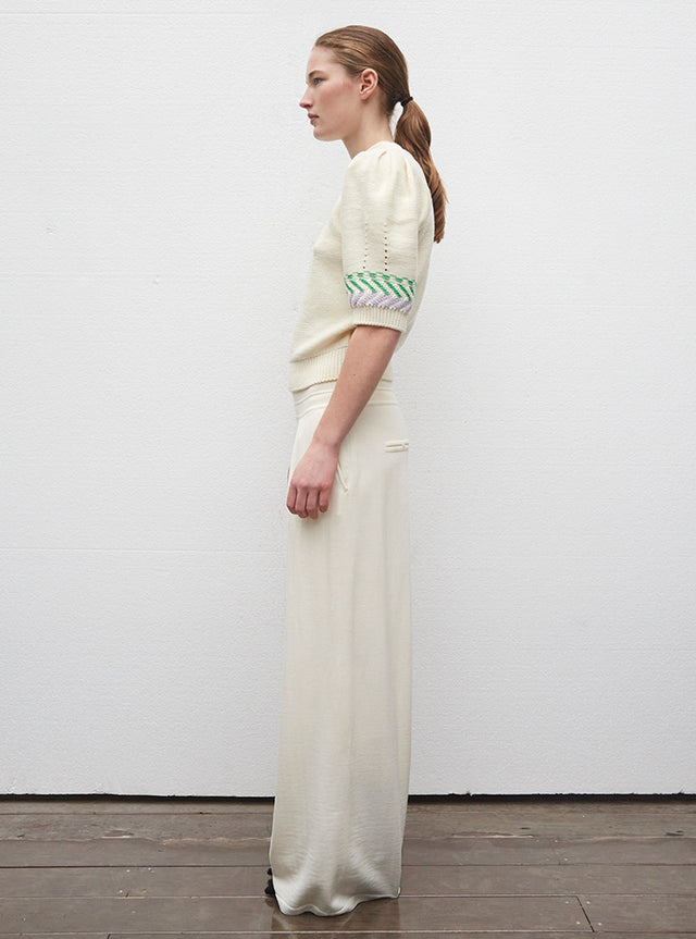 top en maille chevron coloré - Image principale