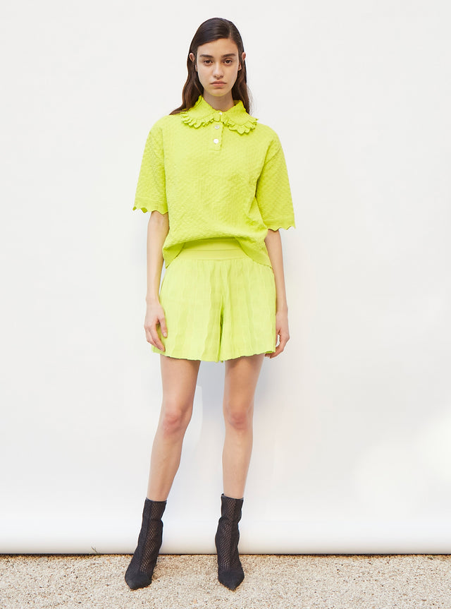 short en maille vichy uni - Image principale