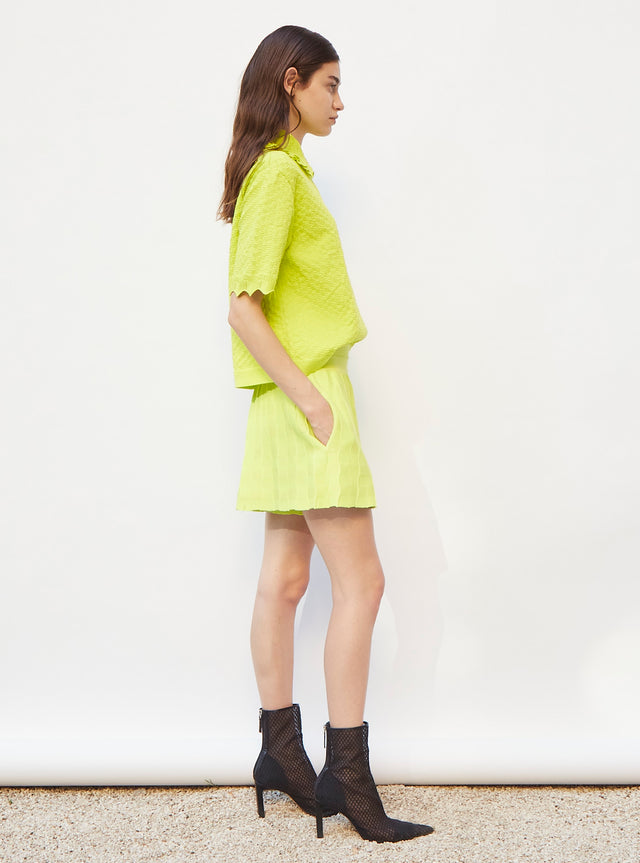 short en maille vichy uni - Image principale