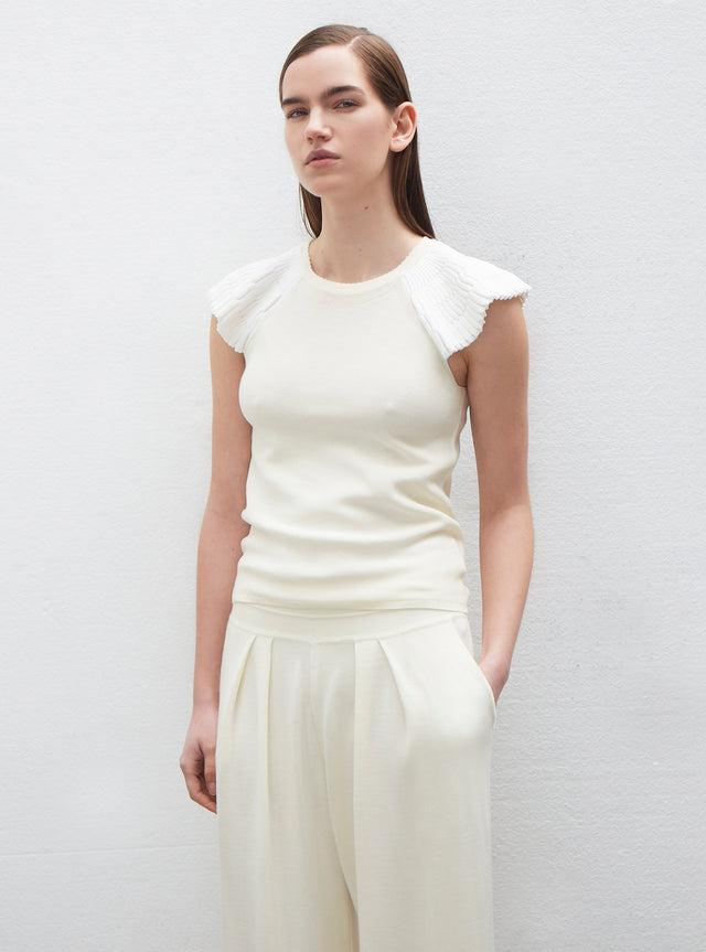 ruffled sleeve top - Image principale