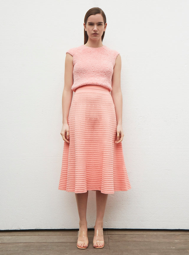 cotton fur knit top - Image principale