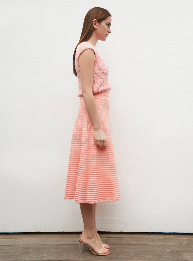 cotton fur knit top - Image principale