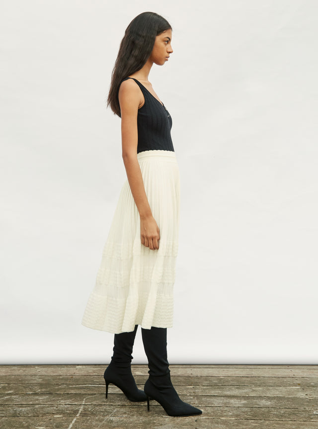 wavy knit bodysuit - Image principale