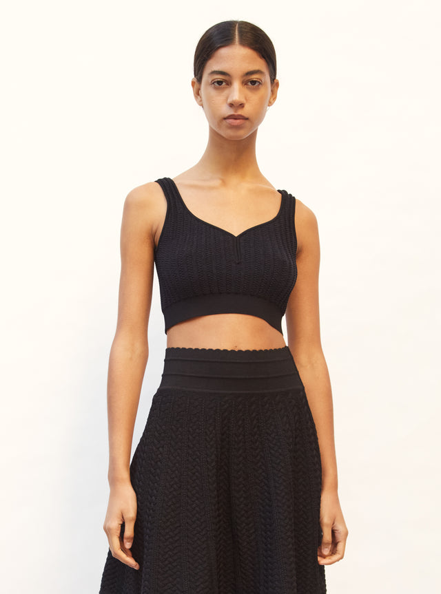 wavy knit bra - Image principale