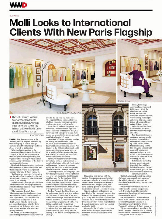 Magasin molli : Vêtements en maille fine sur portant Vêtements maille fine femme : magasin Molli Paris