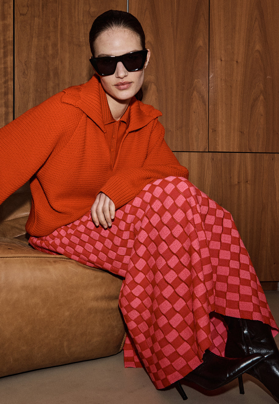 the plaid skirt